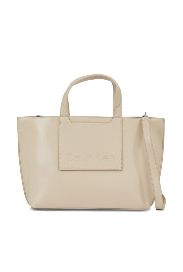 Calvin Klein Дамска чанта Ck Set Tote Medium K60K611077 Бежов - Mera.bg