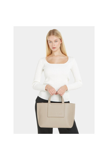 Calvin Klein Дамска чанта Ck Set Tote Medium K60K611077 Бежов - Mera.bg