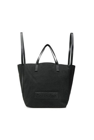 Calvin Klein Дамска чанта Ck Summer Shopper Lg Perf K60K610642 Черен - Mera.bg