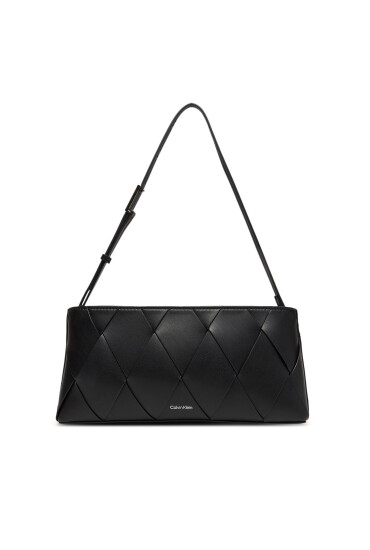 Calvin Klein Дамска чанта Ck Woven Elongated Shoulder Bag K60K612992 Черен - Mera.bg