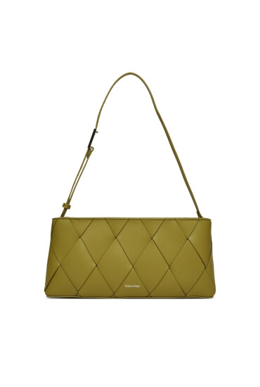 Calvin Klein Дамска чанта Ck Woven Elongated Shoulder Bag K60K612992 Зелен - Mera.bg