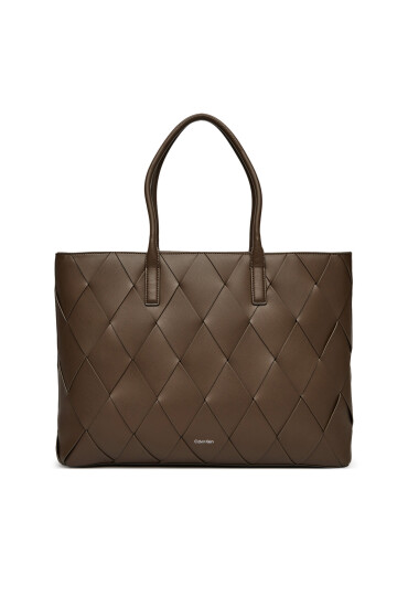 Calvin Klein Дамска чанта Ck Woven Medium Shopper K60K612994 Кафяв - Mera.bg