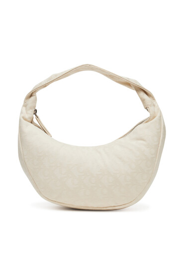 Calvin Klein Дамска чанта Ckj Monogram Pinched Medium Shou LV04F3206G Екрю - Mera.bg