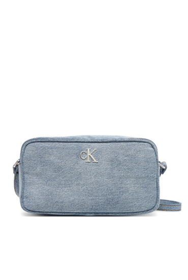 Calvin Klein Дамска чанта Denim Ew Double Zip Camera Bag LV04F3226G Светлосиньо - Mera.bg