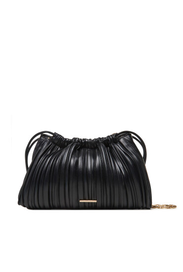 Calvin Klein Дамска чанта Drawstring Plisse Crossbody LV04F3076G Черен - Mera.bg