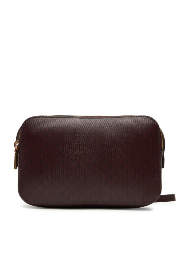 Calvin Klein Дамска чанта Emblem Aop Elongated Camera Bag LV04F3268G Бордо - Mera.bg