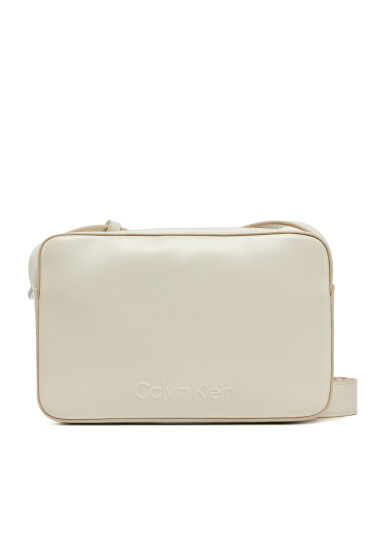 Calvin Klein Дамска чанта Embossed Logo Camera Bag K60K612555 Бежов - Mera.bg