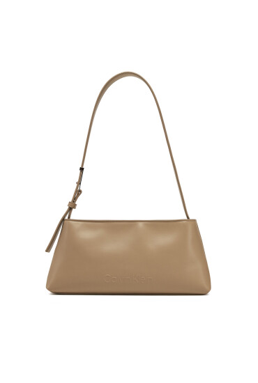 Calvin Klein Дамска чанта Embossed Logo Shoulder Bag K60K612550 Бежов - Mera.bg