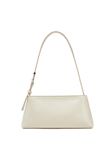 Calvin Klein Дамска чанта Embossed Logo Shoulder Bag K60K612550 Екрю - Mera.bg