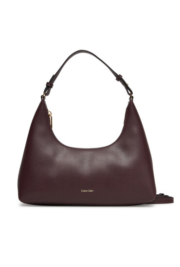 Calvin Klein Дамска чанта Foil Logo Conv Shoulder Bag LV04F3272G Бордо - Mera.bg