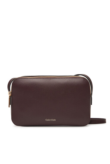 Calvin Klein Дамска чанта Foil Logo Elongated Camera Bag LV04F3276G Бордо - Mera.bg