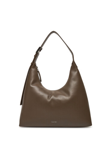 Calvin Klein Дамска чанта Hardware Strap Hobo Shoulder Bag K60K613031 Кафяв - Mera.bg