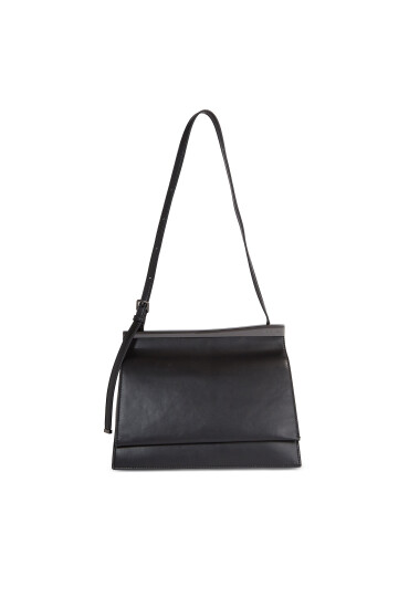 Calvin Klein Дамска чанта Metal Edge Shldr Bag Md W/ Flap K60K611171 Черен - Mera.bg