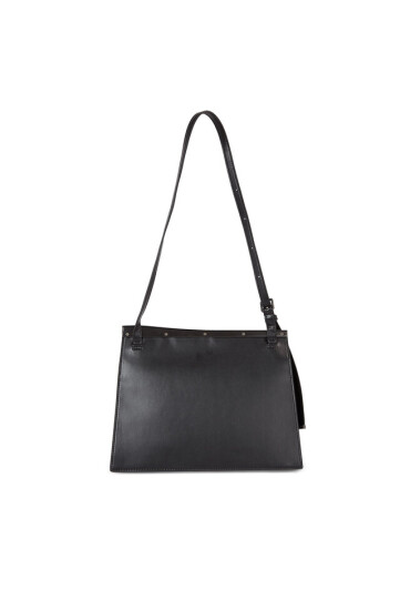 Calvin Klein Дамска чанта Metal Edge Shldr Bag Md W/ Flap K60K611171 Черен - Mera.bg
