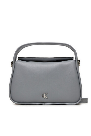 Calvin Klein Дамска чанта Metal Mono Mini Block20 W/Flap K60K612246 Сив - Mera.bg