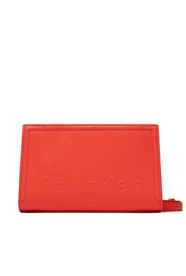 Calvin Klein Дамска чанта Minimal Hardware Crossbody K60K609846 Коралов - Mera.bg
