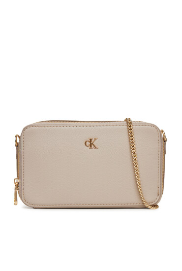 Calvin Klein Дамска чанта Minimal Mono Camera Bag LV04K1086G Бежов - Mera.bg