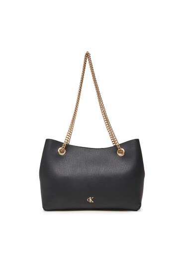 Calvin Klein Дамска чанта Minimal Monogram Shoulder Bag Wi LV04F3205G Черен - Mera.bg