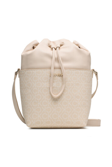 Calvin Klein Дамска чанта Must Bucket Bag Sm Mono K60K609390 Екрю - Mera.bg