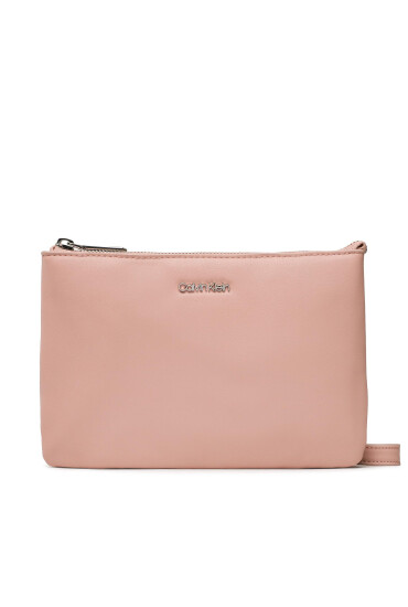 Calvin Klein Дамска чанта Must Ew Dbl Cmpt Crossbody K60K610177 Розов - Mera.bg