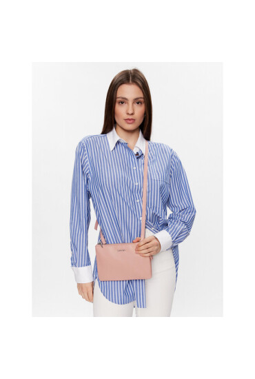 Calvin Klein Дамска чанта Must Ew Dbl Cmpt Crossbody K60K610177 Розов - Mera.bg