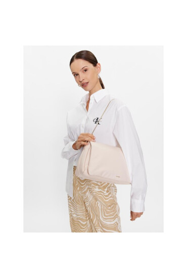 Calvin Klein Дамска чанта Puffed K60K611020 Екрю - Mera.bg
