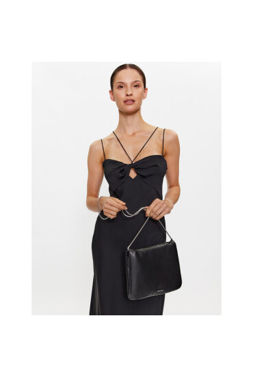 Calvin Klein Дамска чанта Puffed Xbody K60K611019 Черен - Mera.bg