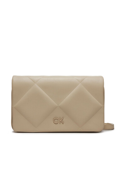 Calvin Klein Дамска чанта Quilt K60K611759 Бежов - Mera.bg