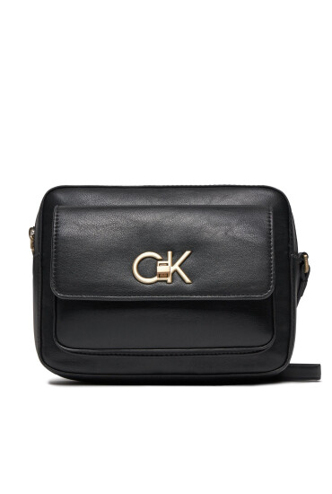 Calvin Klein Дамска чанта Re-Lock Camera Bag W/Flap K60K611083 Черен - Mera.bg