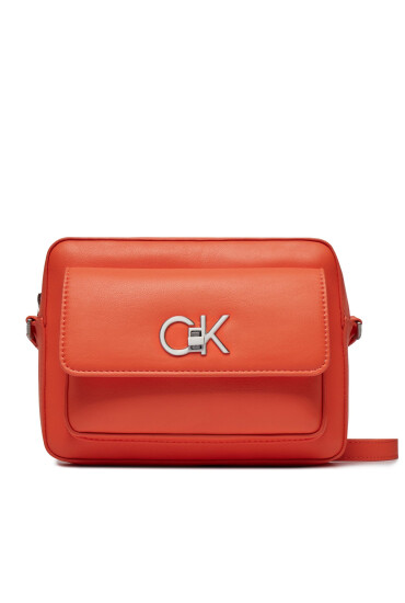 Calvin Klein Дамска чанта Re-Lock Camera Bag W/Flap K60K611083 Оранжев - Mera.bg