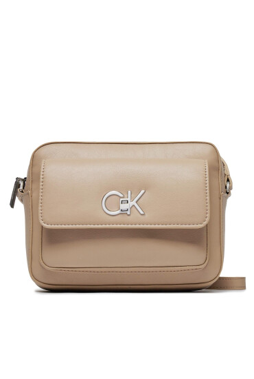 Calvin Klein Дамска чанта Re-Lock Camera Bag W/Flap K60K611083 Бежов - Mera.bg