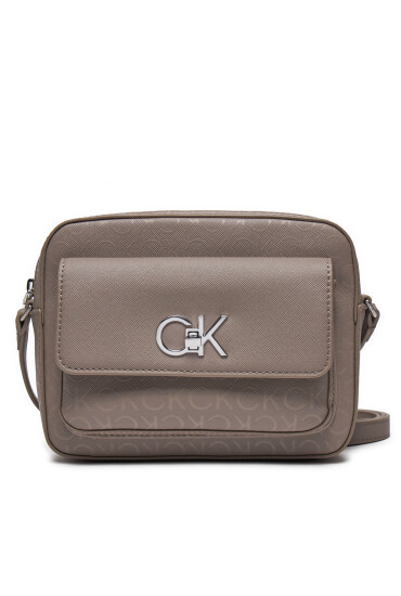 Calvin Klein Дамска чанта Re Lock Camera K60K612676 Бежов - Mera.bg