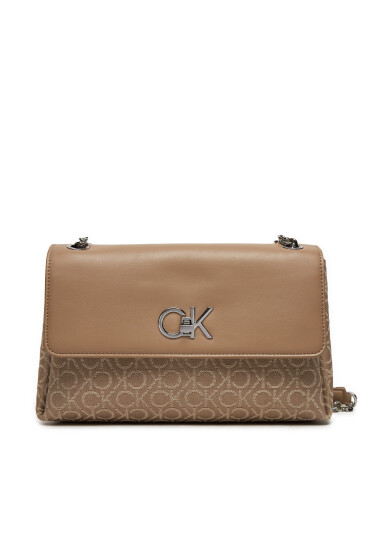 Calvin Klein Дамска чанта Re-Lock Conv Shoulder Bag_Jqc K60K612641 Бежов - Mera.bg
