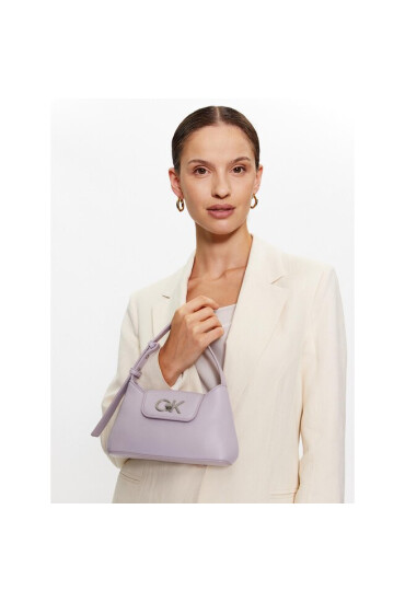 Calvin Klein Дамска чанта Re-Lock Crossbody W/Flap Sm K60K610770 Виолетов - Mera.bg