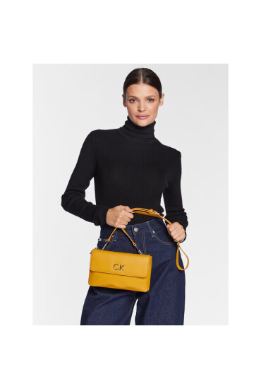 Calvin Klein Дамска чанта Re-Lock Dbl Crossbody Bag Pbl K60K609140 Жълт - Mera.bg