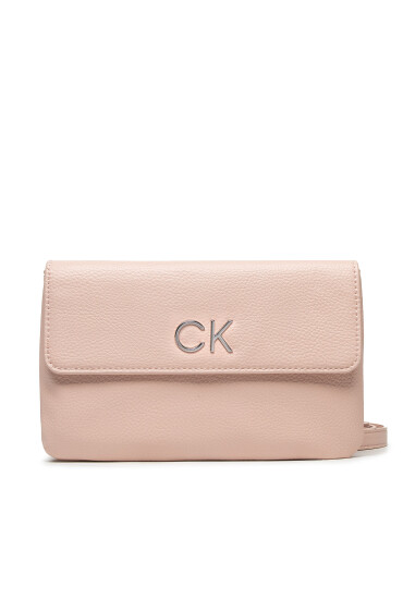 Calvin Klein Дамска чанта Re-Lock Dbl Crossbody Bag Pbl K60K609140 Розов - Mera.bg