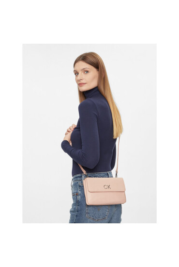Calvin Klein Дамска чанта Re-Lock Dbl Crossbody Bag Pbl K60K609140 Розов - Mera.bg