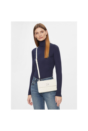 Calvin Klein Дамска чанта Re-Lock Dbl Crossbody Bag Perf K60K609399 White YAF - Mera.bg