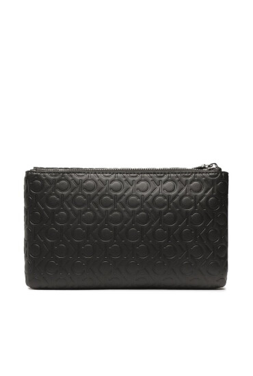 Calvin Klein Дамска чанта Re-Lock Dbl Crossbody Emb Mono K60K610206 Черен - Mera.bg