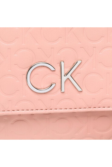 Calvin Klein Дамска чанта Re-Lock Dbl Crossbody Emb Mono K60K610206 Розов - Mera.bg