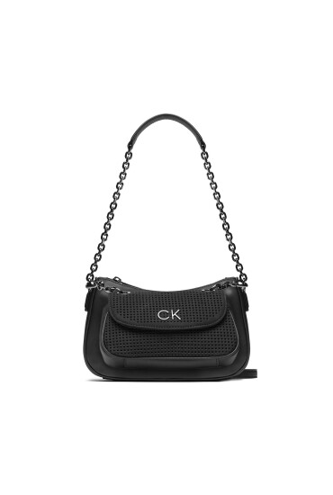 Calvin Klein Дамска чанта Re-Lock Dbl Shoulder Bag Perf K60K610620 Черен - Mera.bg