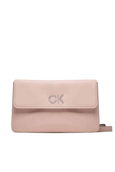 Calvin Klein Дамска чанта Re-Lock Dbl Xbody W/Flap K60K609620 Розов - Mera.bg