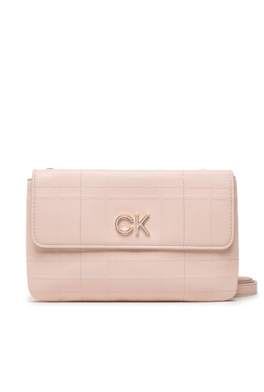 Calvin Klein Дамска чанта Re-Lock Dbl Xbody W/Flap Quilt K60K609686 Розов - Mera.bg