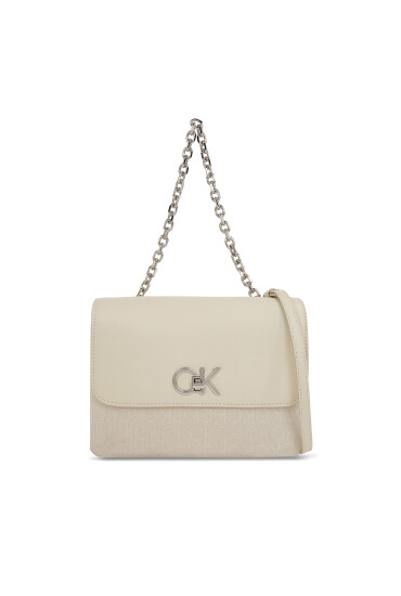 Calvin Klein Дамска чанта Re-Lock Double Gusett Bag_Jcq K60K611877 Екрю - Mera.bg