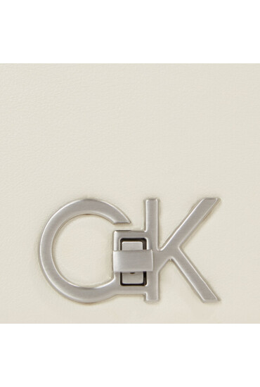 Calvin Klein Дамска чанта Re-Lock Double Gusett Xbody K60K611531 Екрю - Mera.bg