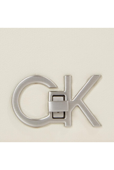 Calvin Klein Дамска чанта Re-Lock Double Gusett Xbody K60K611531 Екрю - Mera.bg