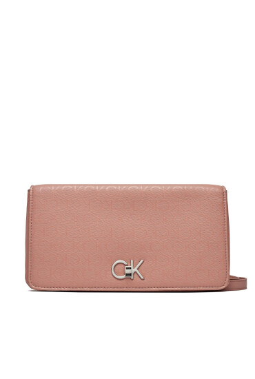 Calvin Klein Дамска чанта Re-Lock Double Gusette _Epi Mono K60K611347 Розов - Mera.bg
