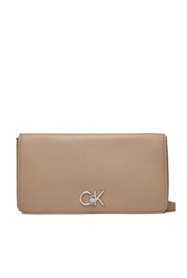 Calvin Klein Дамска чанта Re-Lock Double Gusette K60K611336 Бежов - Mera.bg
