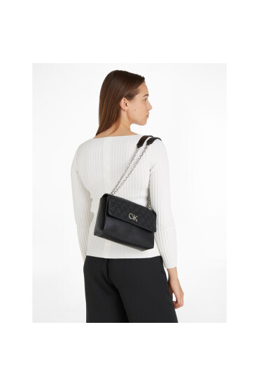 Calvin Klein Дамска чанта Re-Lock Ew Conv Crossbody-Emb K60K611533 Ck Black BAX - Mera.bg
