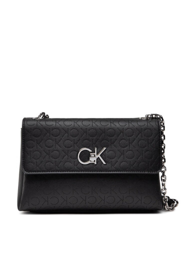 Calvin Klein Дамска чанта Re-Lock Ew Conv Xbody Perf K60K609396 Черен - Mera.bg